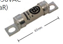 Fusing Ar FE Fuse aR 660VAC Ultra Rapid Semiconductor Protection 63mm – HS Sales ...
